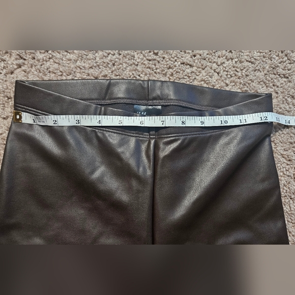 H&M Chocolate Faux Leather Pants - Picture 6 of 12